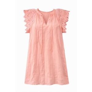 Who What Wear Peach Dress with Crochet Sleeves XS EUC